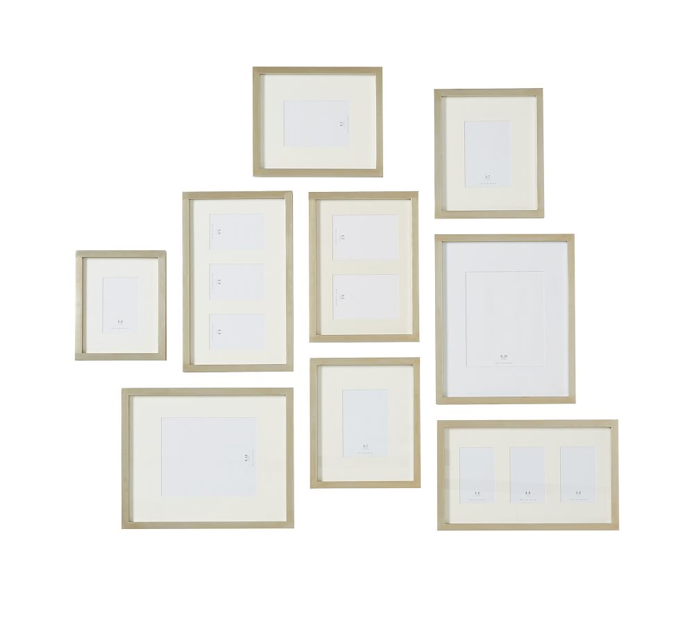 Gallery in a Box Picture Frames – Champagne | Pottery Barn