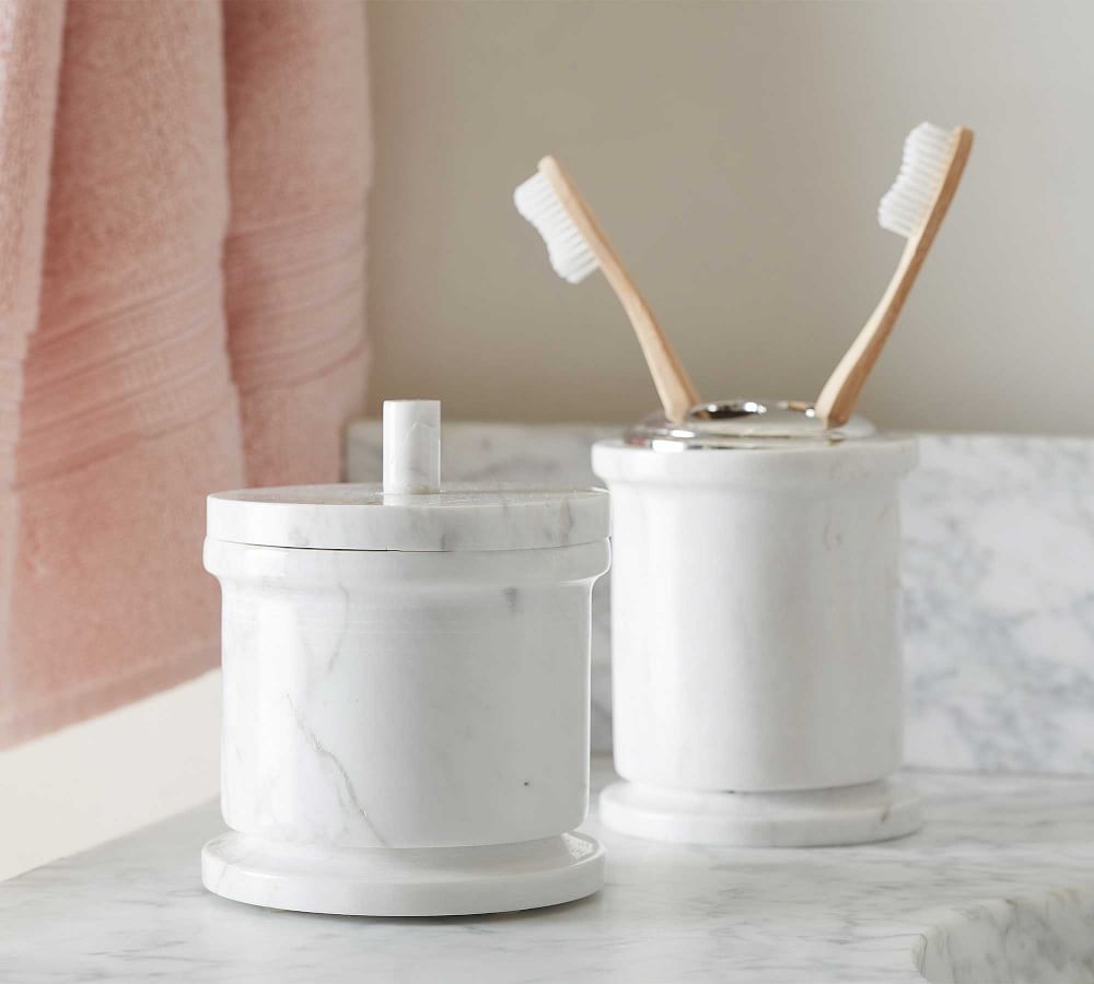 Monique Lhuillier Marble Bathroom Accessories Pottery Barn