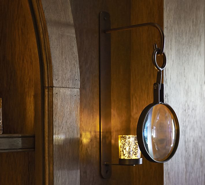 magnifying glass wall sconce