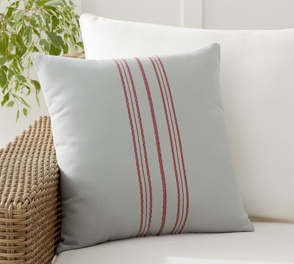 Varsha Striped Indoor/Outdoor Pillow Pottery Barn