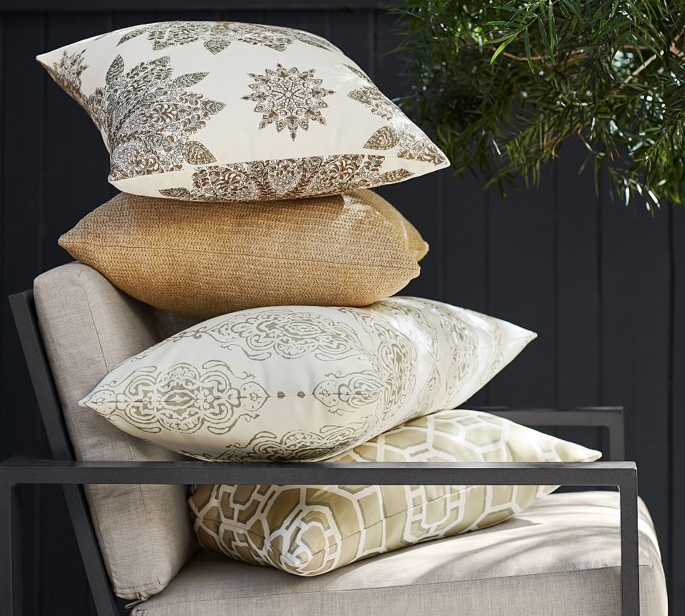 Reeta Printed Indoor/Outdoor Lumbar Pillow Pottery Barn