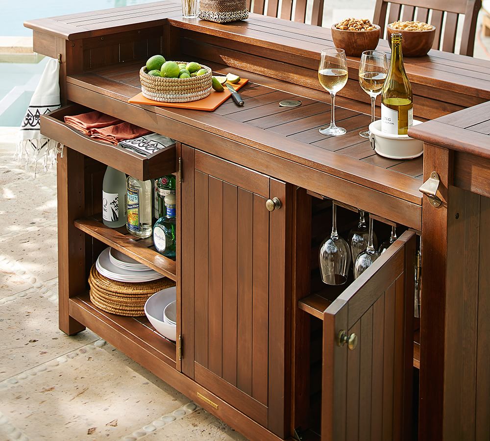 Chatham FSC® Mahogany Ultimate Bar Pottery Barn