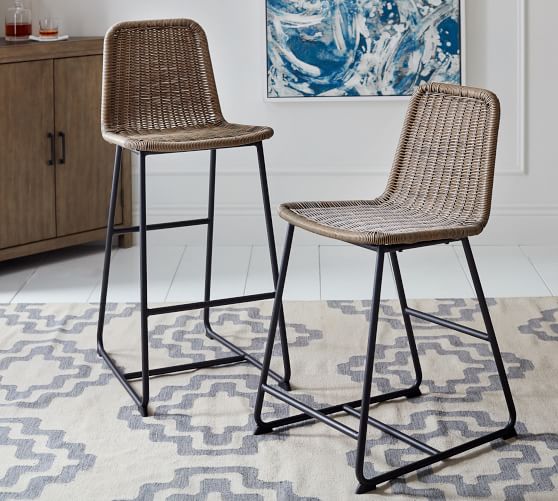 woven counter stool