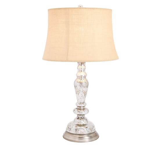 pottery barn mercury glass lamp