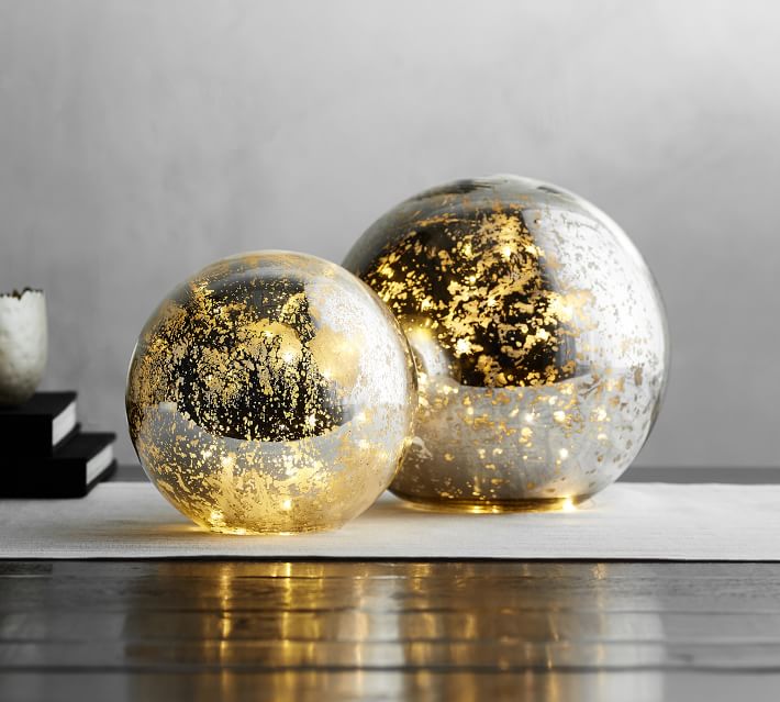 light up mercury glass globe