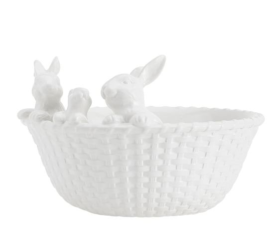 bunny ceramic bowl