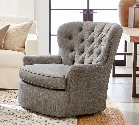 padded swivel chair