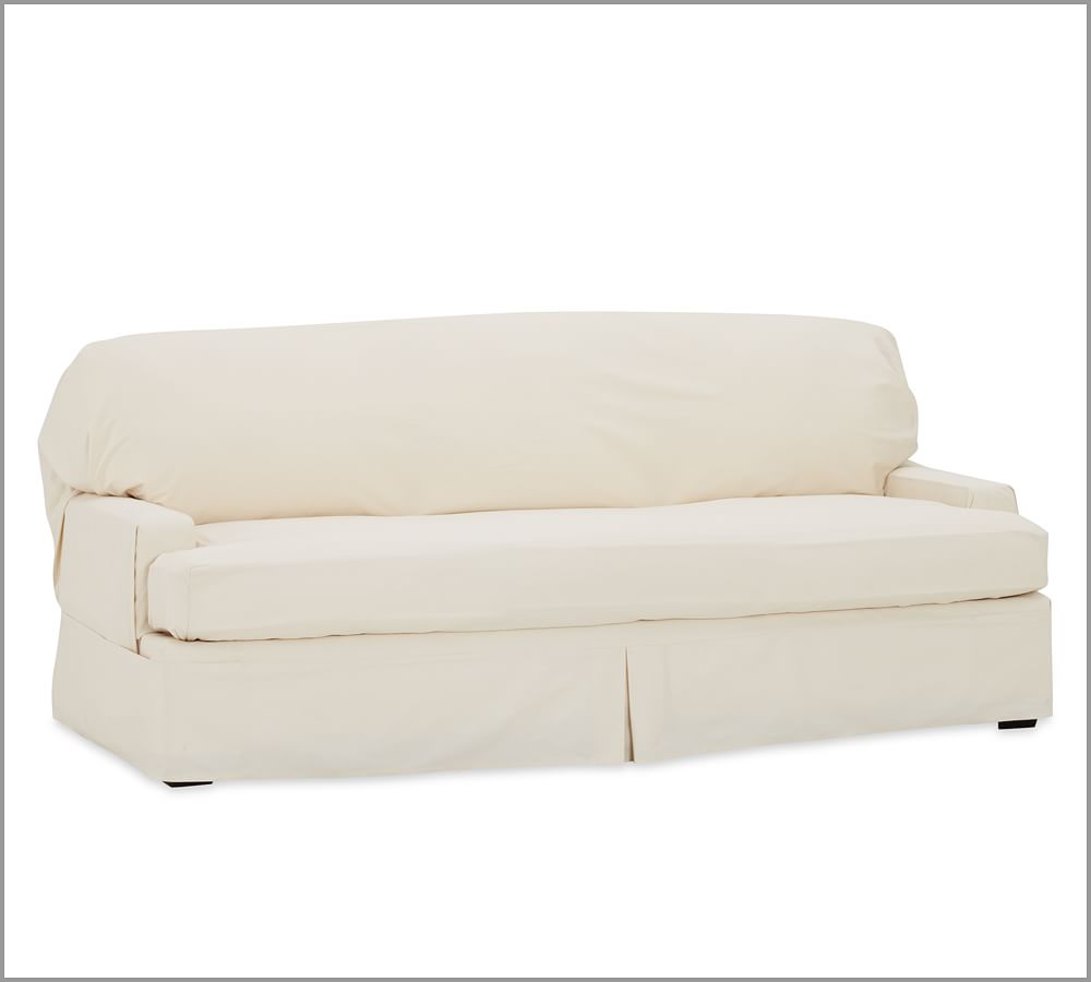 Twill Separate Seat Tailored LooseFit Slipcover Pottery Barn