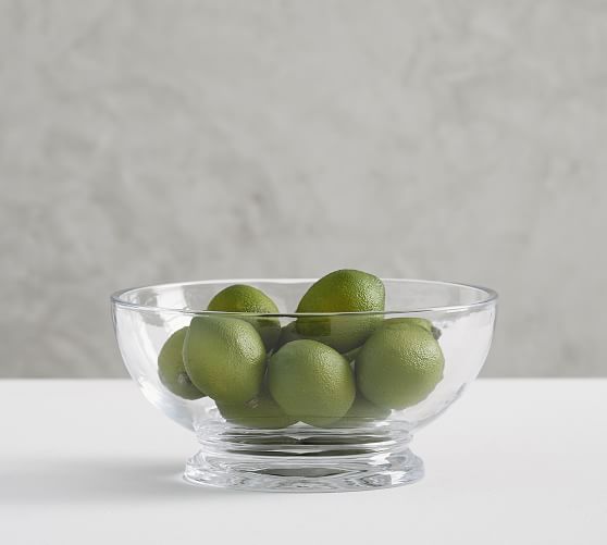 Grace Pressed Glass Serving Bowls | Pottery Barn