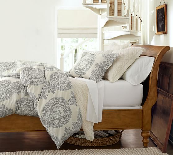 pottery barn lucianna medallion duvet