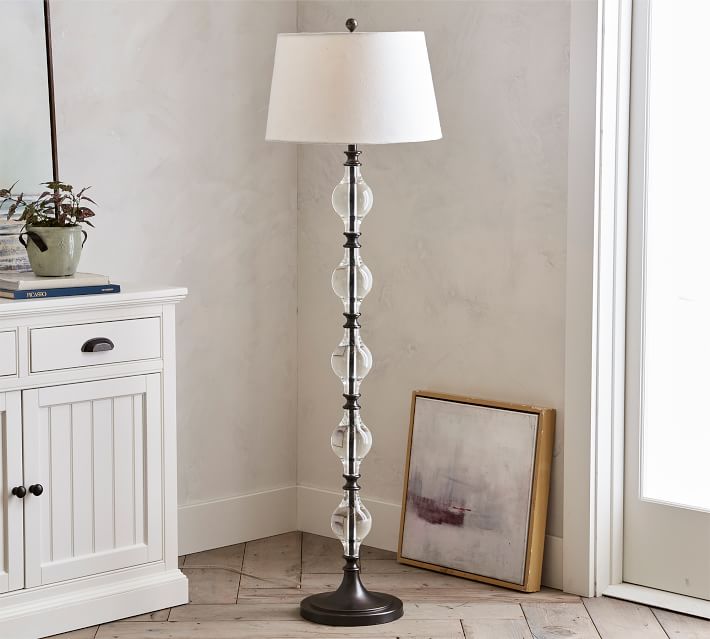 pottery barn mercury glass floor lamp