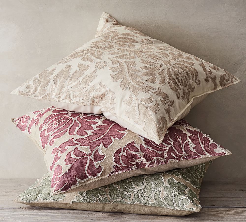 Francesca Embroidered Decorative Pillow Cover Pottery Barn