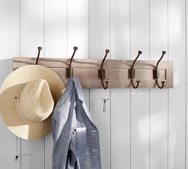 Parker Collection Row Of Hooks | Pottery Barn