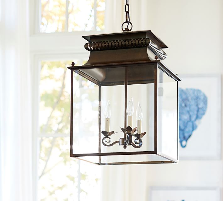 large foyer lantern