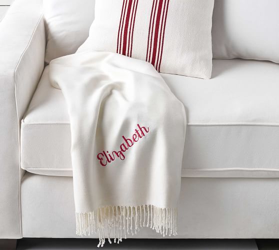 monogrammed blankets