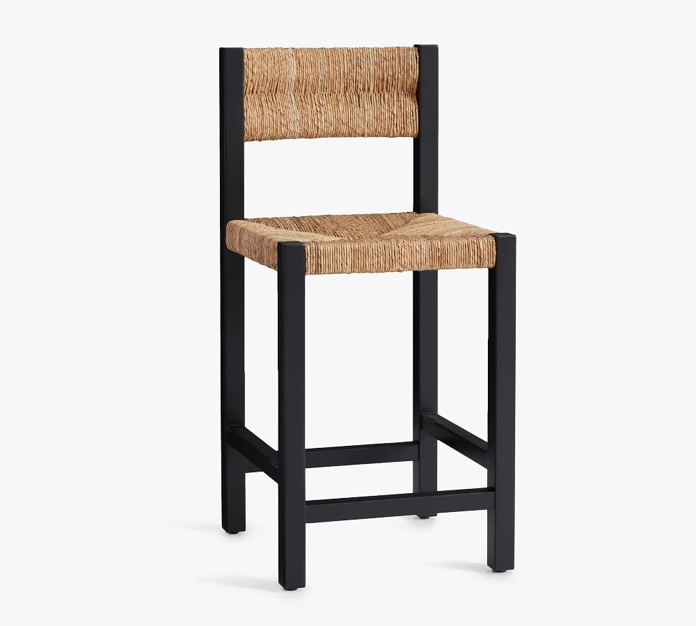 Malibu Woven Bar & Counter Stools Pottery Barn