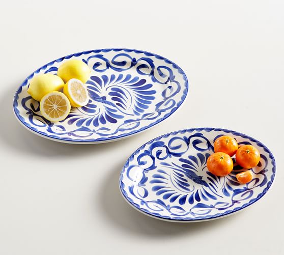 pottery serving platters