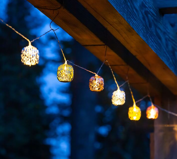 pottery barn solar lights