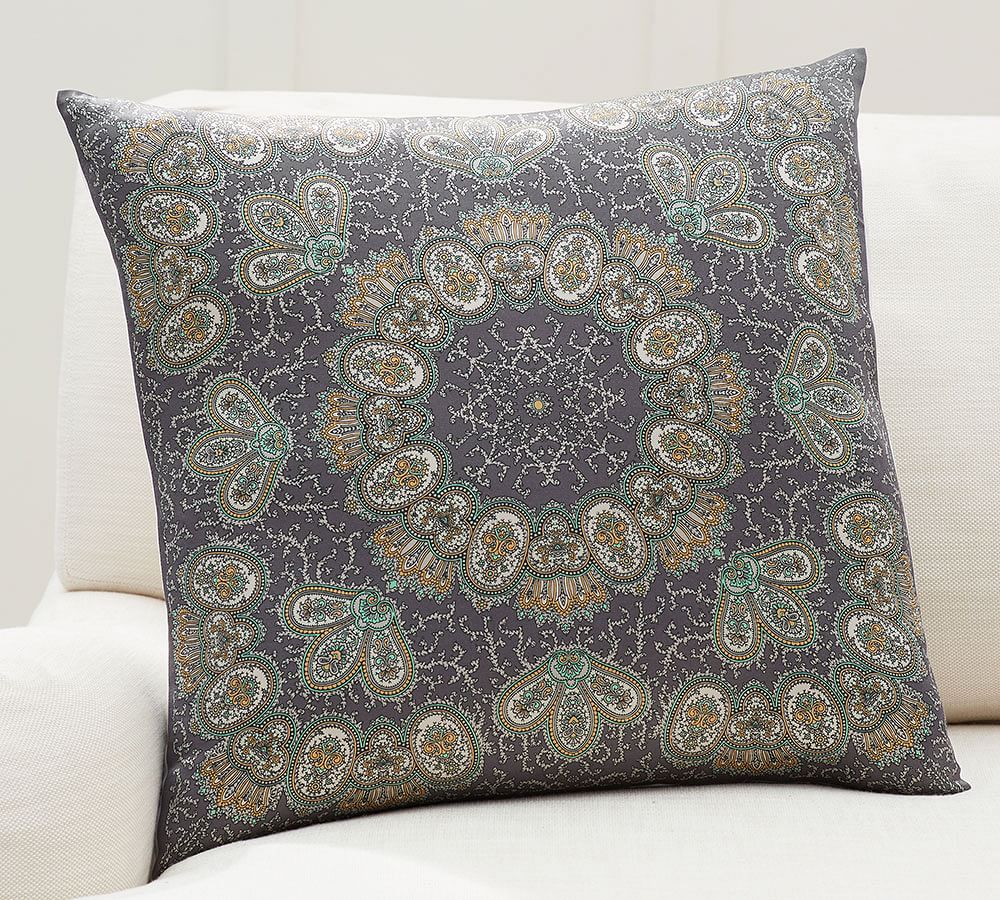 Rosa Medallion Scarf Print Decorative Pillow Cover Pottery Barn