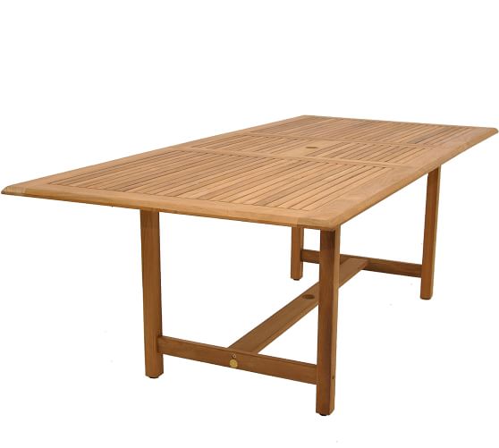 pottery barn teak table