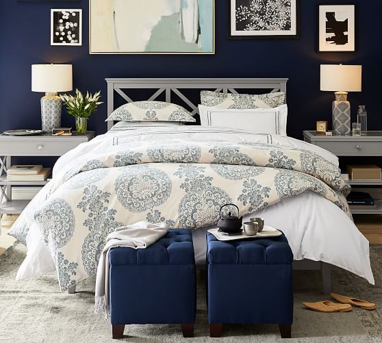 pottery barn lucianna medallion duvet