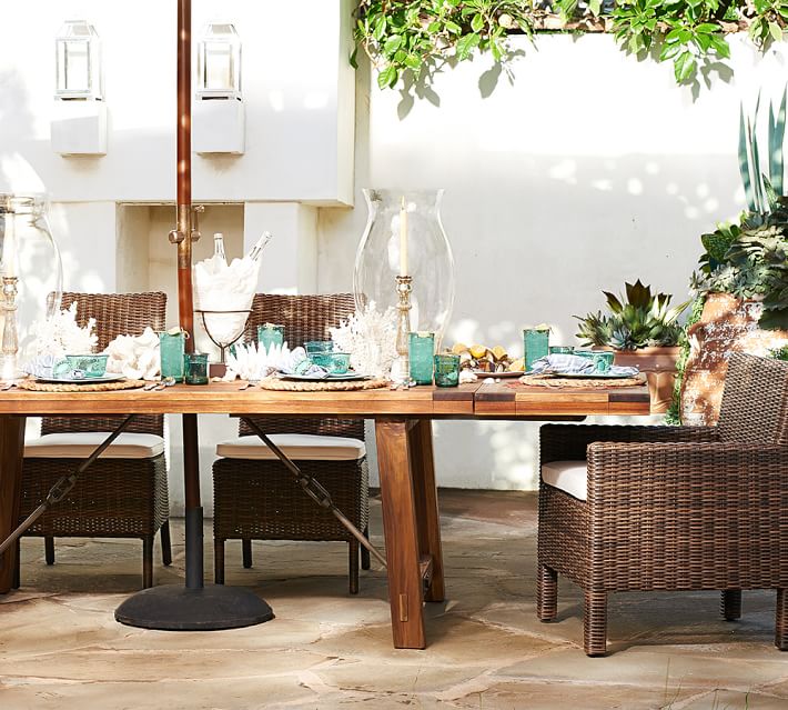 patio dining sets pottery barn