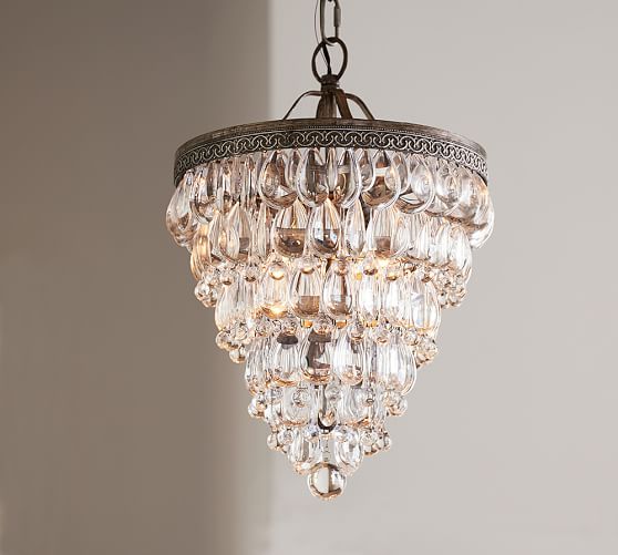 clarissa crystal drop round chandelier