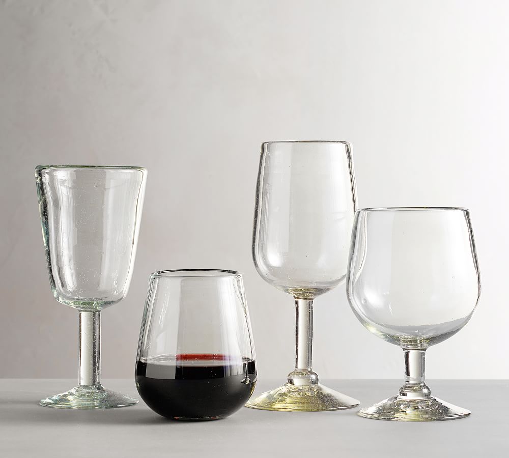 Santino Recycled Wine Glasses Pottery Barn
