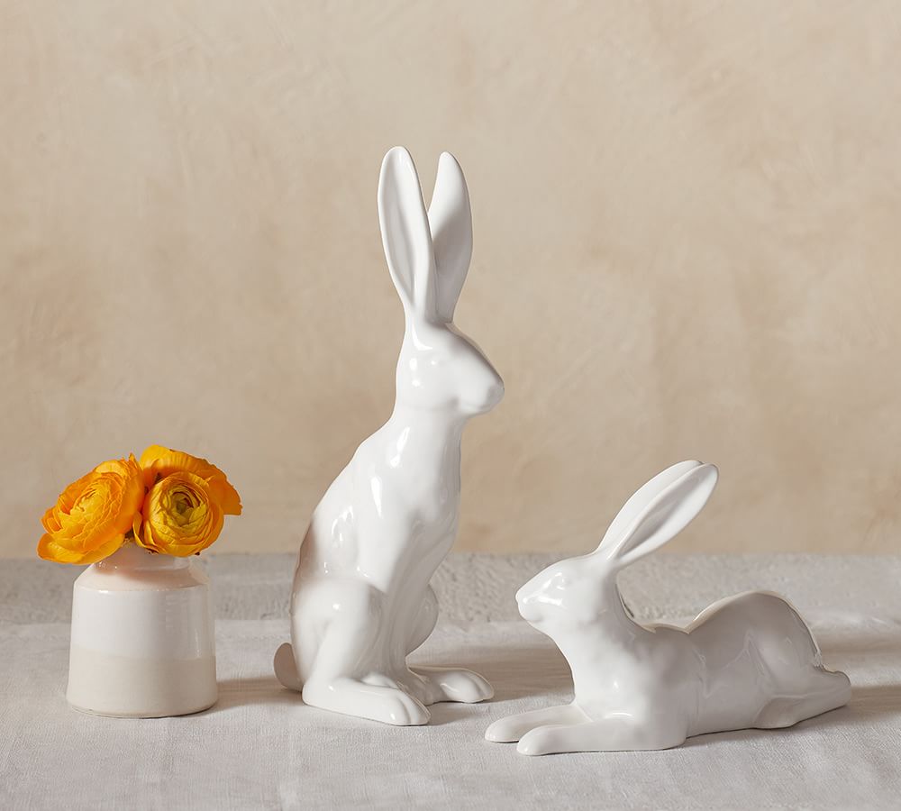 Ceramic Hares | Pottery Barn