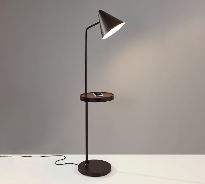 floor lamp with charging station