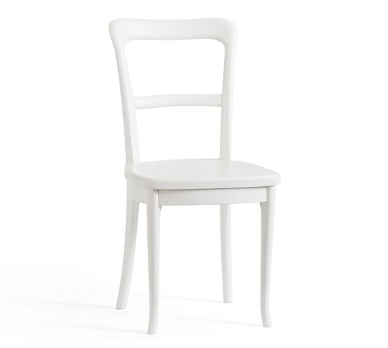 white pottery barn chair