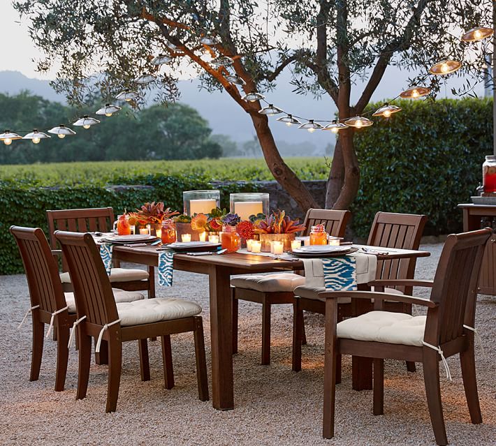 pottery barn outdoor table and chairs