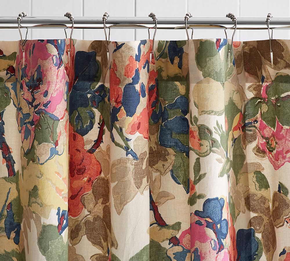 Charlotte Cotton/Linen Shower Curtain Pottery Barn