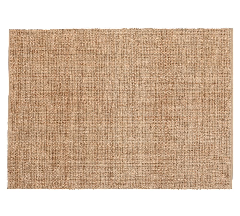 Chunky Basketweave Jute Rug Honey Pottery Barn