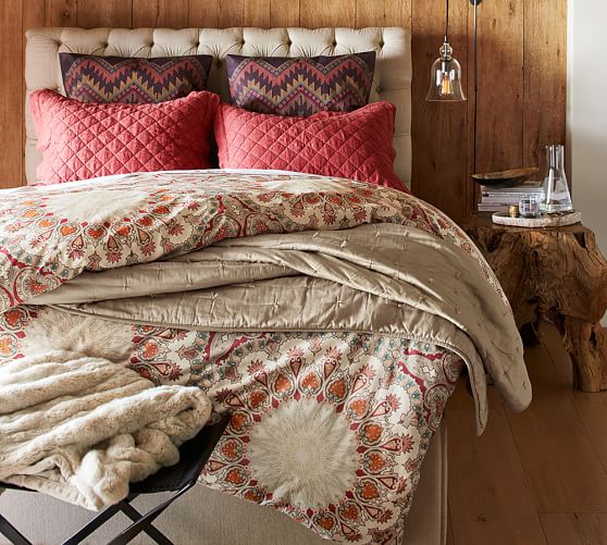 pottery barn silk duvet