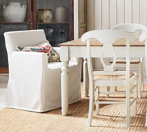 pottery barn dining chair covers