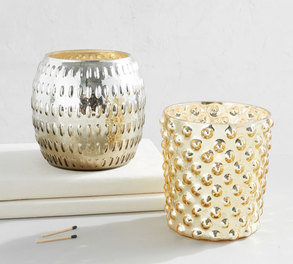 Eclectic Mercury Hurricanes Candle Holder Pottery Barn