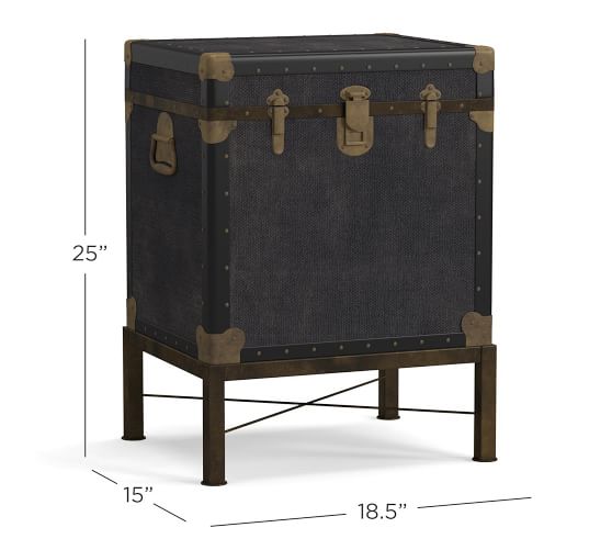 steamer trunk end table