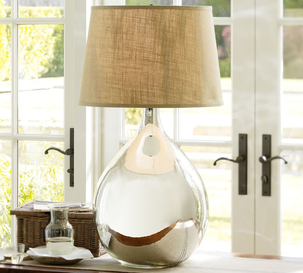 Clift Oversized Mercury Glass Table Lamp Pottery Barn