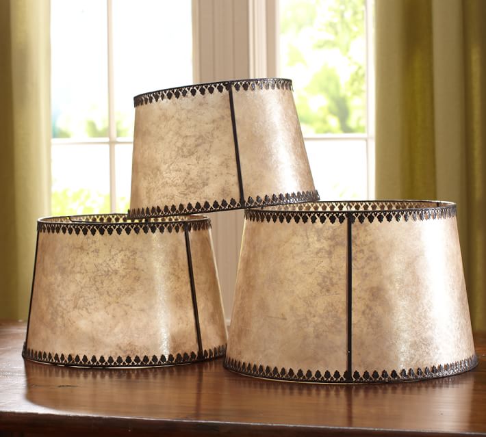 pottery barn mica lamp