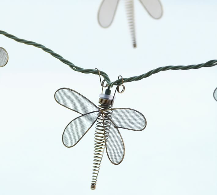 wire dragonfly string lights