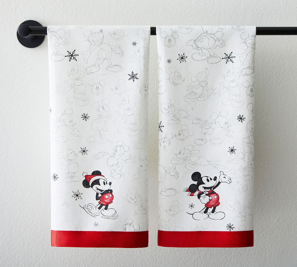 2 HANGING KITCHEN TOWELS DISNEY MICKEY MOUSE 