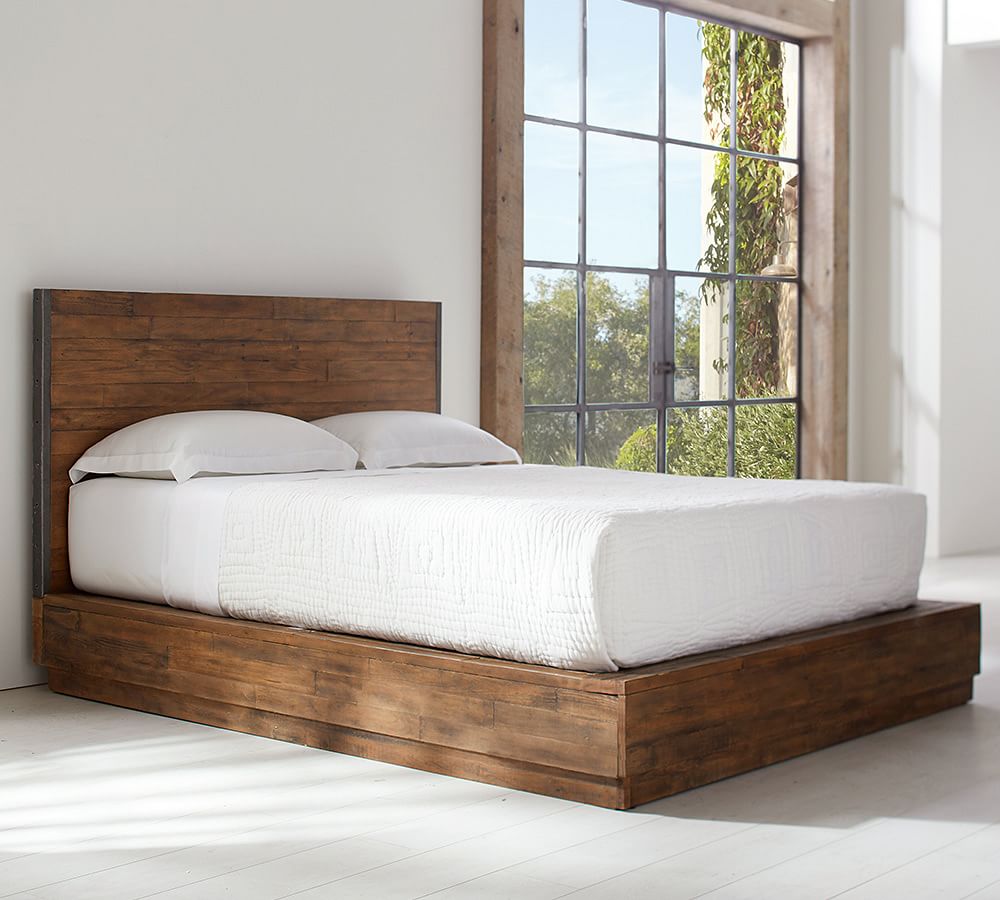 Big Daddy's Antiques Reclaimed Wood Bed | Wooden Beds | Pottery Barn