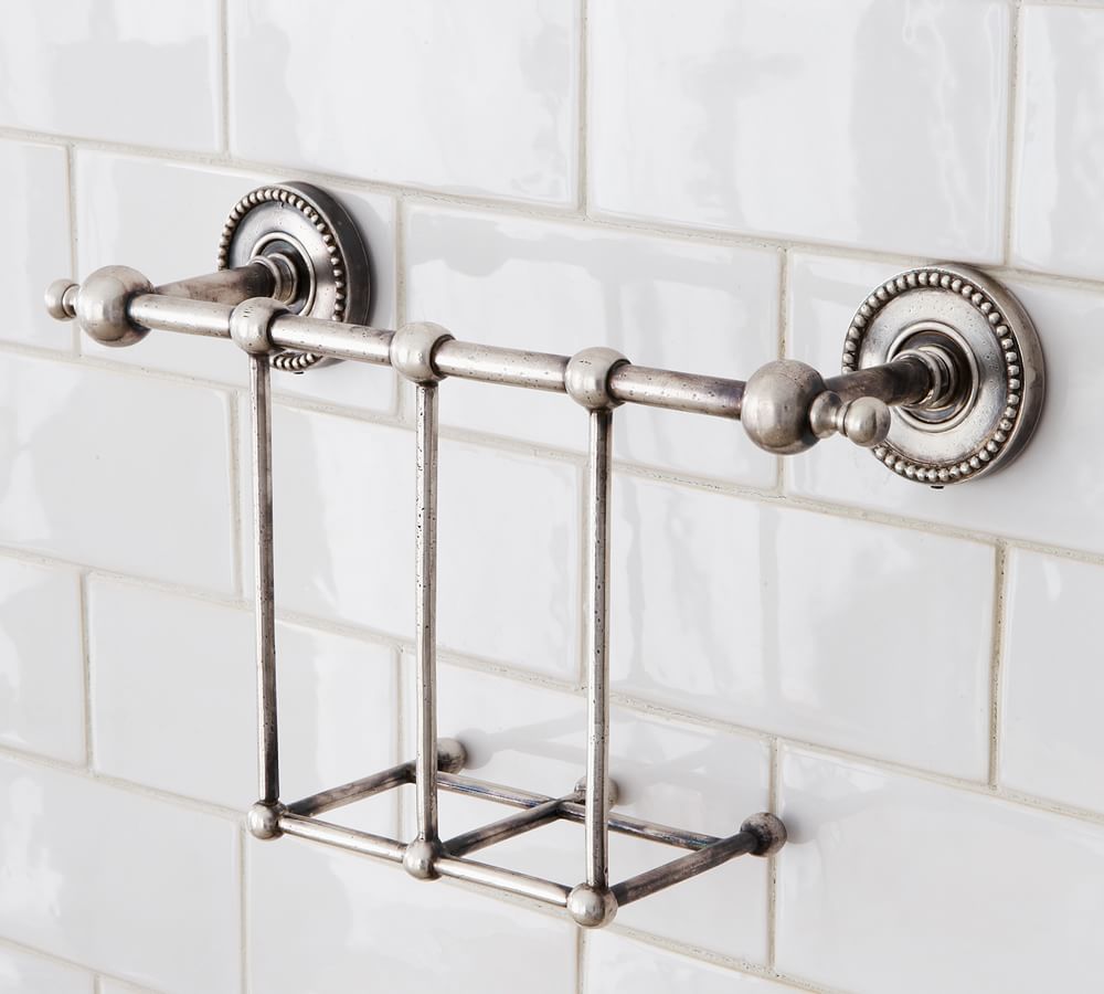 Quinn Beaded Magazine Rack Pottery Barn