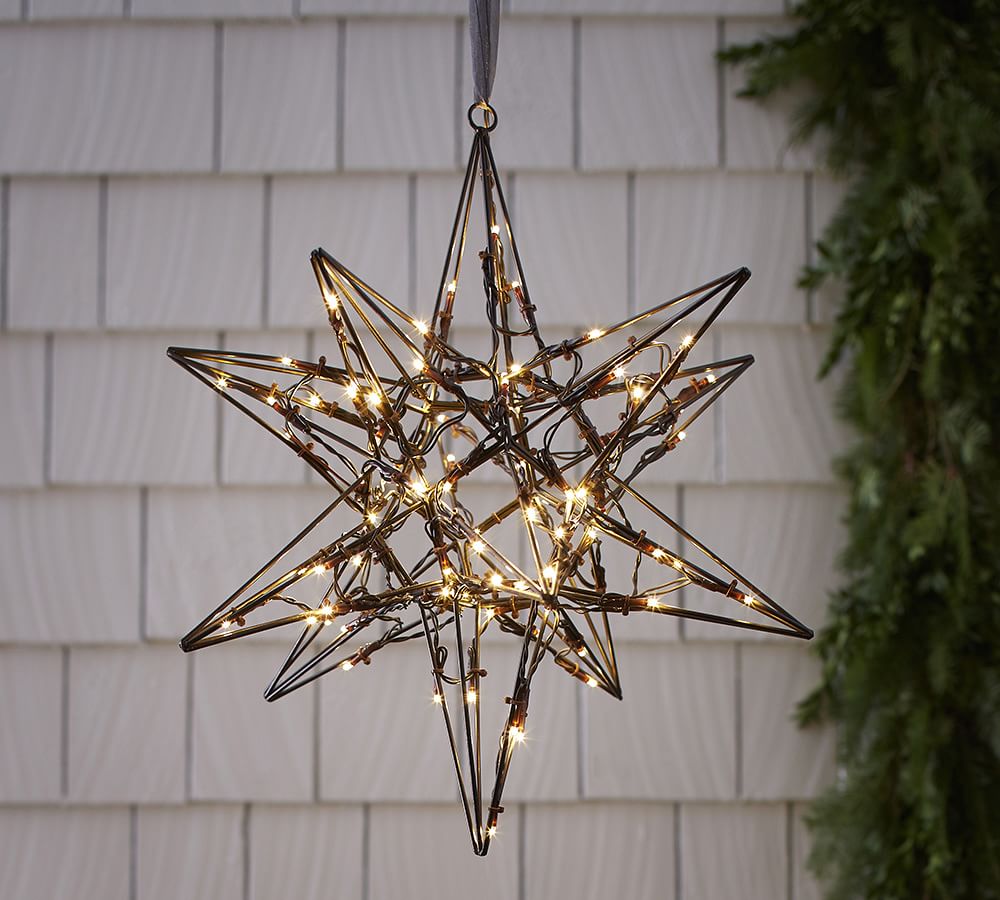 Light Up Wire Moroccan Star | Pottery Barn