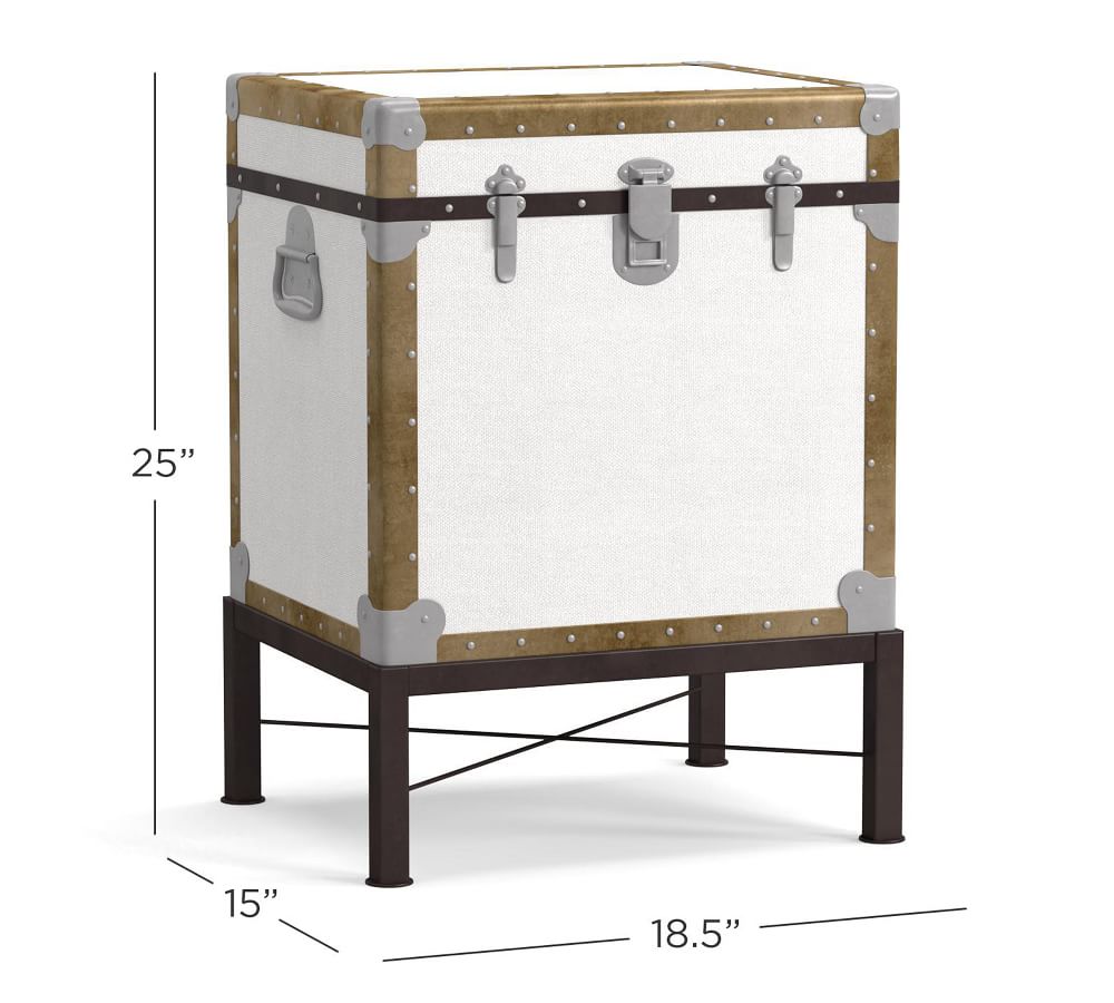 Ludlow Rectangular Trunk End Table Pottery Barn