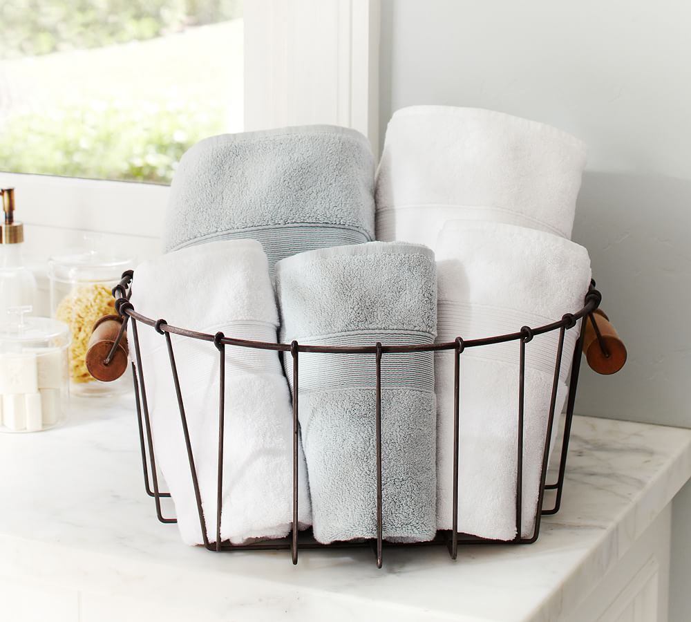 Utility Wire Round Basket Pottery Barn