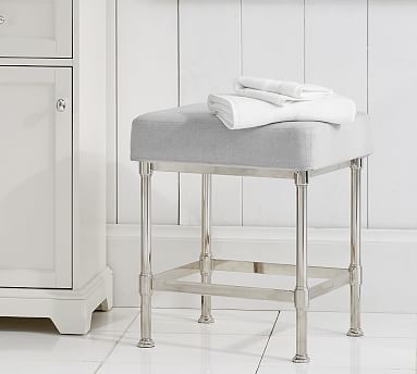 vanity stool with skirt