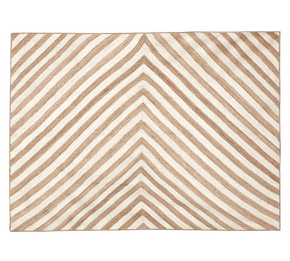 Chevron Stripe Jute Rug Pottery Barn