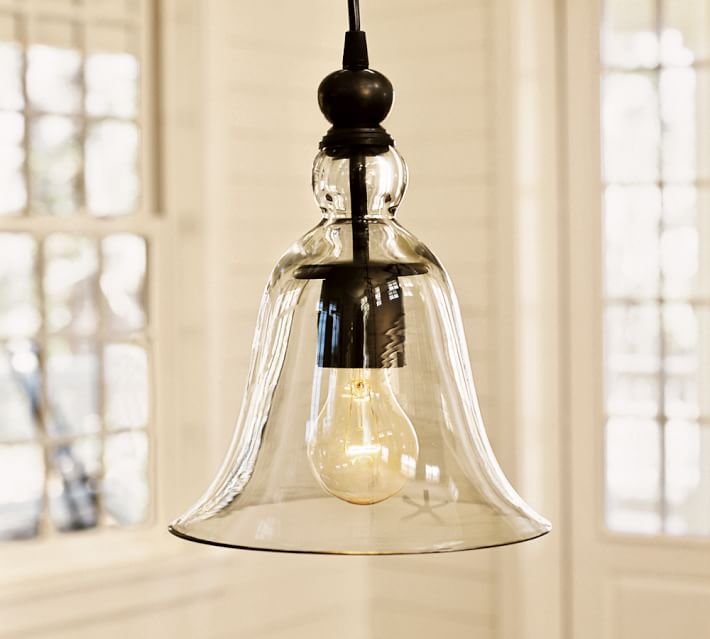 glass pendant lights pottery barn